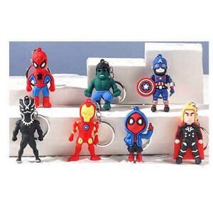 Marvel Comics Avengers Superhero Figure Keychain Blind Surprise Box